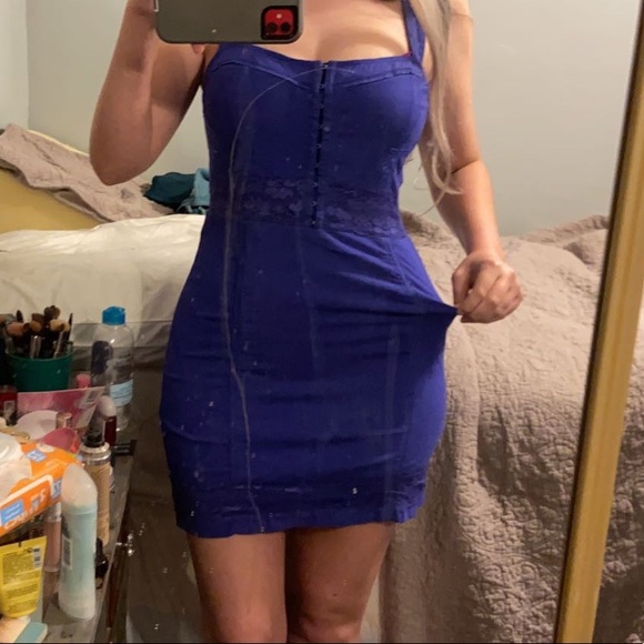 Free People Lace Me Up Bodycon Dress - Picture 2 of 10